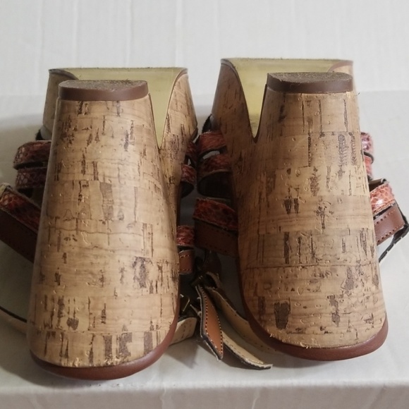 Sbicca of California platform cork shoes heels. 8 - Picture 7 of 8